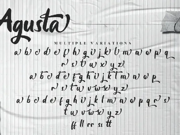 Agusta - Bold Script Font