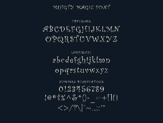 Mightymagic - Decorative Font