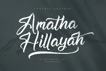 Amatha Hillayah Calligraphy Font