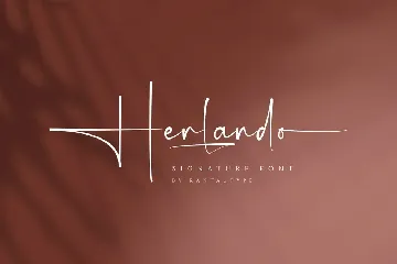 Herlando Signature Font