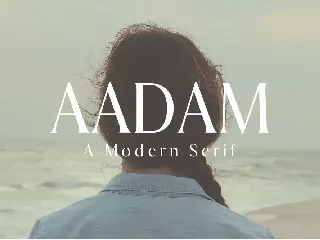 Aadam A Modern Serif Fonts Family