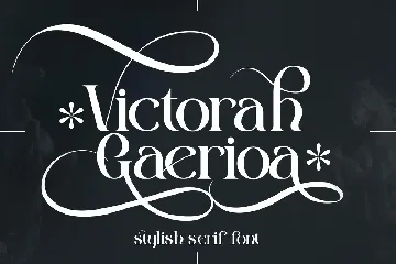 Victorah Gaerioa Stylish Serif Font