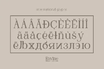 RAVINE - Modern Serif font