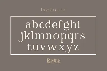 RAVINE - Modern Serif font