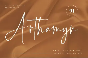 Arthamyn A Chic Signature Font