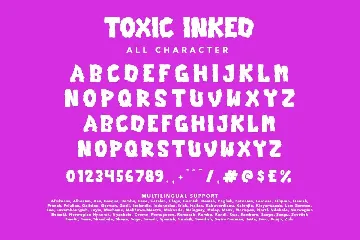 Toxic Inked font