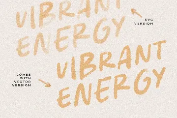 Vibrant Energy - Quotable SVG Font