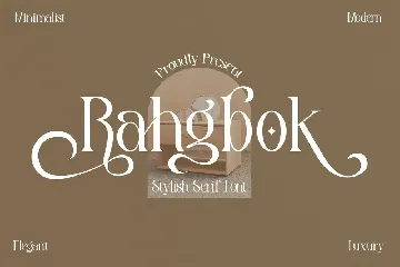 Rahgbok Stylist Serif Font