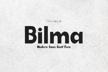 BILMA - Sans Serif font