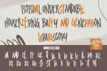 Average Issues  -  Modern Handmade Font