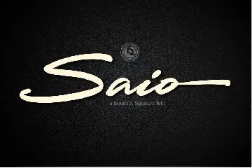 SAIO - Signature font