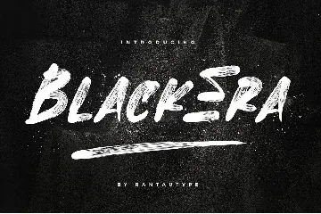 Black Era Brush Font