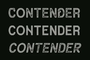 Contender - Vintage Display Font