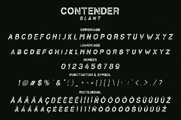 Contender - Vintage Display Font