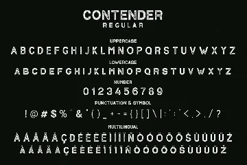 Contender - Vintage Display Font