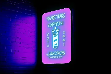 Modern Neon font