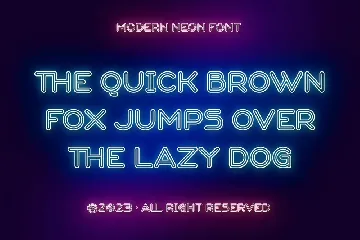 Modern Neon font