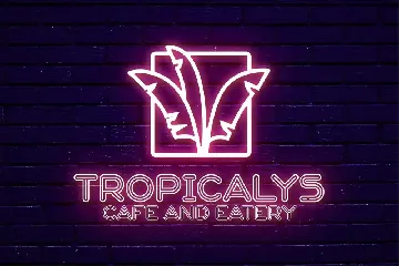 Modern Neon font