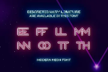 Modern Neon font