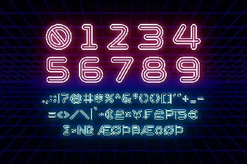 Modern Neon font