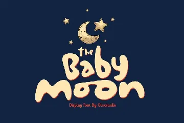 THE BABY MOON - Display font