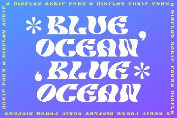 Blue Ocean Display Serif Font