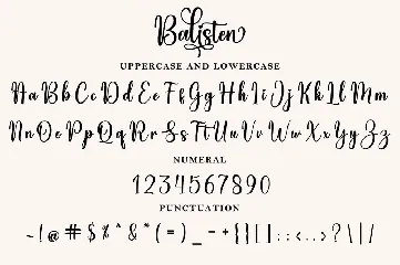 Balisten Script font