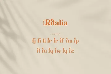 Ritalia - Elegant Serif Font