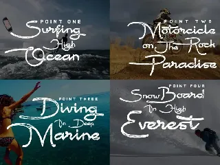 Point Break - Clean And Rough font