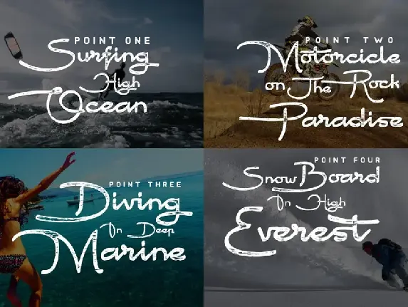 Point Break - Clean And Rough font