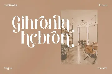 Gibroma Modern Stylish Serif Font