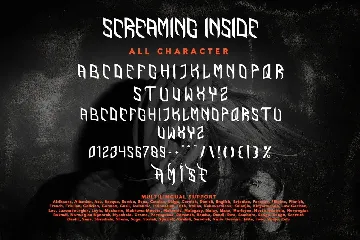 Screaming Inside font