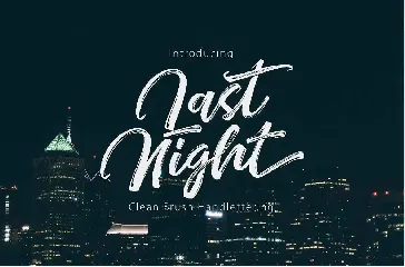 Last Night font