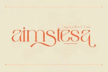 Aimstesa Display Serif Font