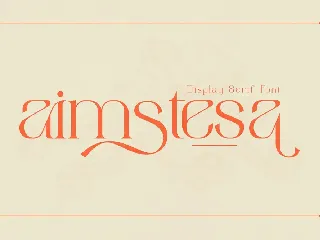 Aimstesa Display Serif Font