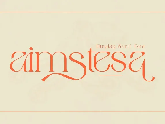 Aimstesa Display Serif Font