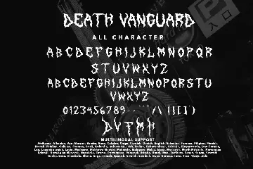 Death Vanguard font