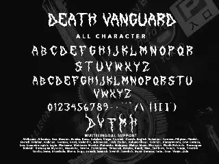 Death Vanguard font