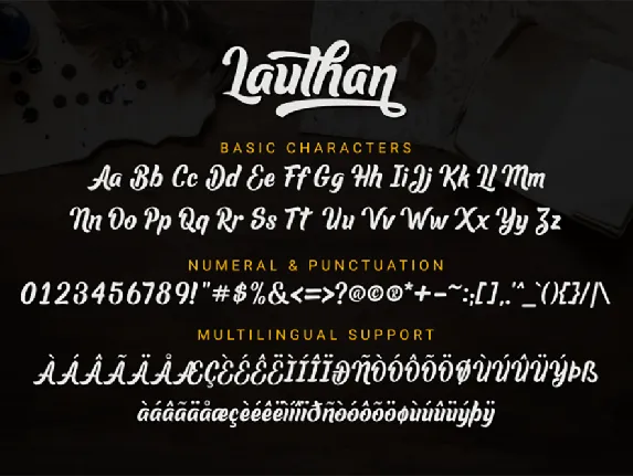 Lauthan font