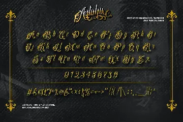 Astolfo -  Tattoo Font