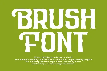 Rister Kollefos Brush font