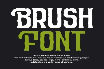 Rister Kollefos Brush font