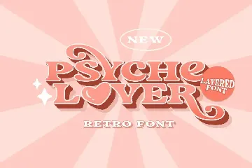 Psyche Lover - Layered Retro Font