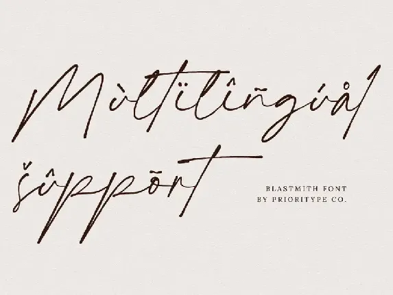 Blastmith - Stylish Signature Font