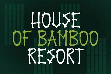 Bamboo Village Display Font