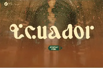 Ecuador modern retro typeface font