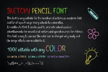 Sketchy Pencil Font