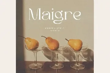 Maigre - Modern Serif font