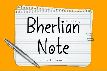 Bherlian Note font