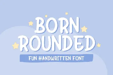 Born Rounded font